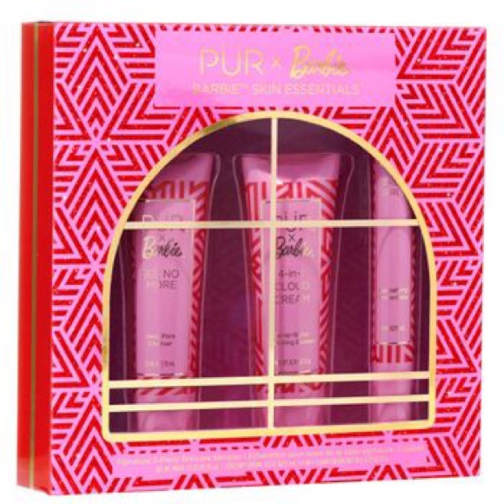 PÜR X Barbie sample set pore cleanser,age defying hydrating